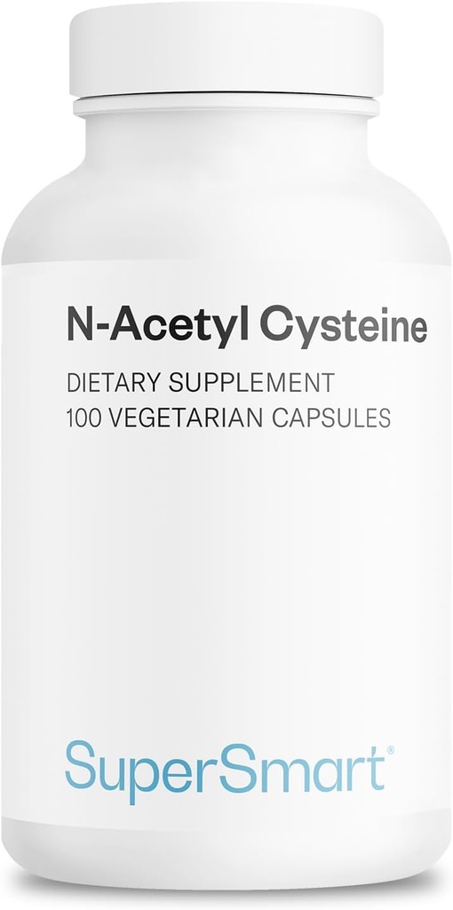 Supersmart N-Acetyl Cysteine 1800mg per dag (High Absorption) - NAC Supplement - High Potency Antioxidants Amino Acids - Glutathione Precursor | Non-GMO & Gluten Free - 100 Vegetariska kapslar