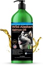 Wild Alaskan Salmon Oil for Dogs and Cats by Iceland Pure | 1,043 mg of Omega-3 per Teaspoon | Salmon Oil & Pollock Blend | BPA-Free Brushed Aluminum Epoxy Coated Bottle with Pump - 17 oz