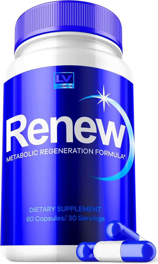 1 Pack - Renouveler, Renouveler Capsules, Renouveler pilules, Renouveler Capsules Avancé, Renouveler Maximum, 60 Capsules pendant 1 mois