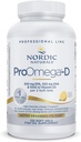 Nodic Naturals ProOmega-D, Lemon Flavor - 120 gls mềm - 1280 mg Omega-3 + 1000 LU D3 - Dầu cá chất lượng cao - EPA & DHA - Bộ não, Mắt, tim, & Immun Health - Non-GMO - 60 phục vụ