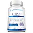 Approved Science Sleepsyl - Sleep Supplement - Valerian Root, Lemon Balm, Melatonin, Chamomile, L-Ornithine - Vegan, 60 Capsules