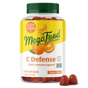 MegaFood C Defense Daily Vitamin C Supplement - Chewable Vitamin C Gummies, Immune Support Supplement, Tangy Citrus Flavor, Made with Real Food, Vegan - 70 Gummy Vitamins, 35 Servings