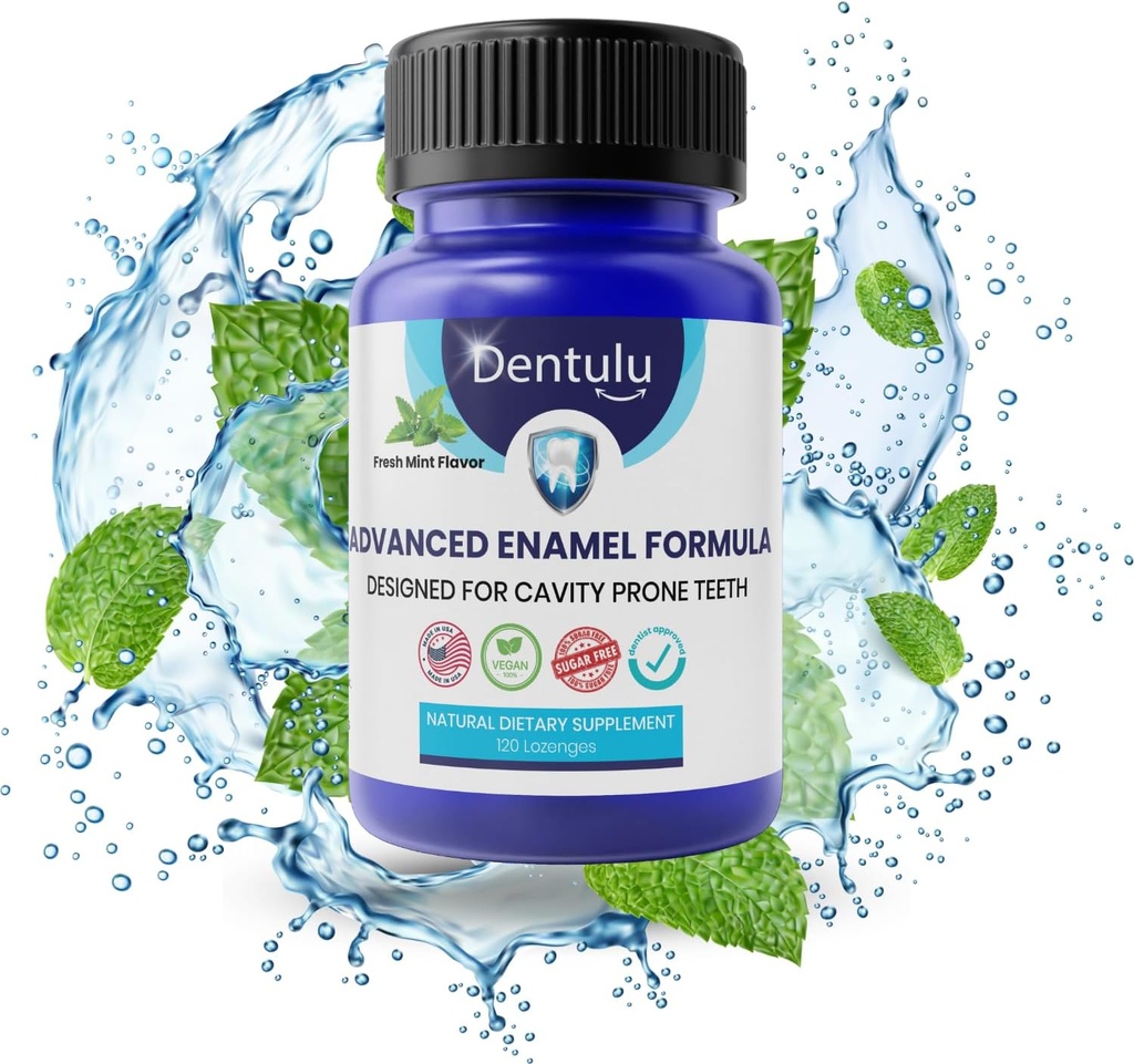 Advanced Enamel Care Prebiotic for Strong Cavity Prone Teeth - Dentist Formulerad, främjar Optimal Oral Wellness (Mint)