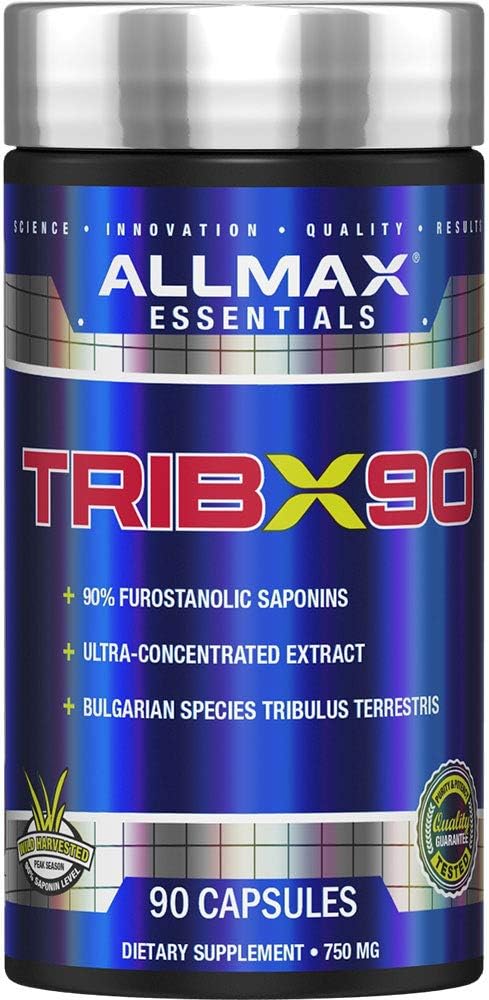 AllMAX Nutrition Trib X 90, Bulgarian Tribulus Ultra-Concentrated Extract, 90 Capsules
