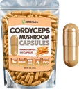 XPRS Nutra Cordyceps Mushroom Toz Capsules - 360 Count (180 Gün Təchizatı) - Bizim Premium Cordyceps Mushroom Capsules Real Mushroomlar (Cordyceps Sinensis)