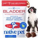 Native Pet Dog UTI Treatment - Cranberry Supplement for Dogs - Supports Normal Bladder Function, Urinary Tract & Kidney Health - Real Cranberry Extract, D-Mannose & Probiotics - Air-Dried - 120 Chews