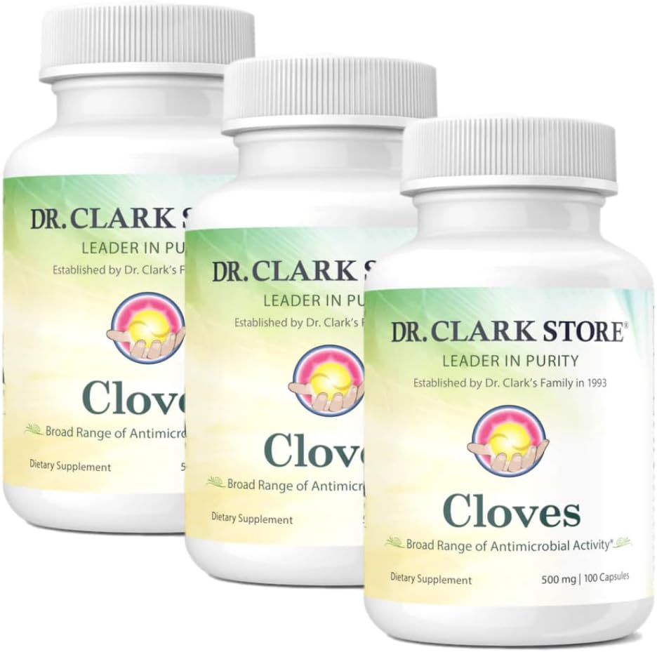 Dr Clark Clark Carves Healthcare Addition - Natural Digestive Health, 500 mg, 100 Pure Желатин капсули 3Pack