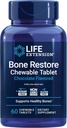 Life Extension Bone Restore Kalcij dodatek žvečljive tablete, Bone Health Supplement, kalcij, vitamin D, Minerali, Gluten brez, Ne-GMO, 60 tablet