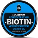 Beard Balm, Maximum Concentration Biotin, with Castor Oil and Argan & Jojoba Oils, Promotes Beard Growth, Styles, Strengthens & Softens Beards &quot; Mustaches, 2 Ounce, Cedar