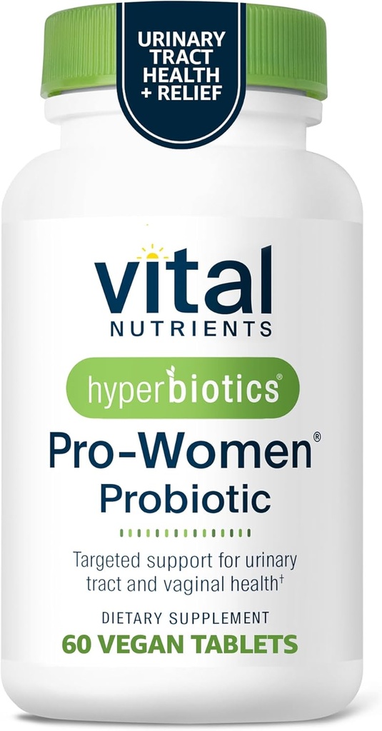 Hyperbiotics Vital Nährstoffe Pro Frauen Probiotika für Frauen | Vaginale Probiotika für PH Balance | Oral Probiotic for Vaginal Health and Urinary Tract Health | 6 Gezielte Strains | 60 Vegan Tablets