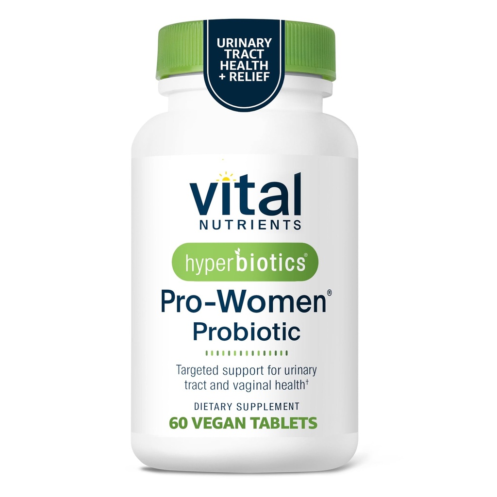 Hyperbiotics Vital Nutrients Pro Women Probiotics for Women | Vaginal Probiotics for PH Balance | Oral Probiotic for Vaginal Health and Urinary Tract Health | 6 Targeted Strains | 60 Vegan Tablets
