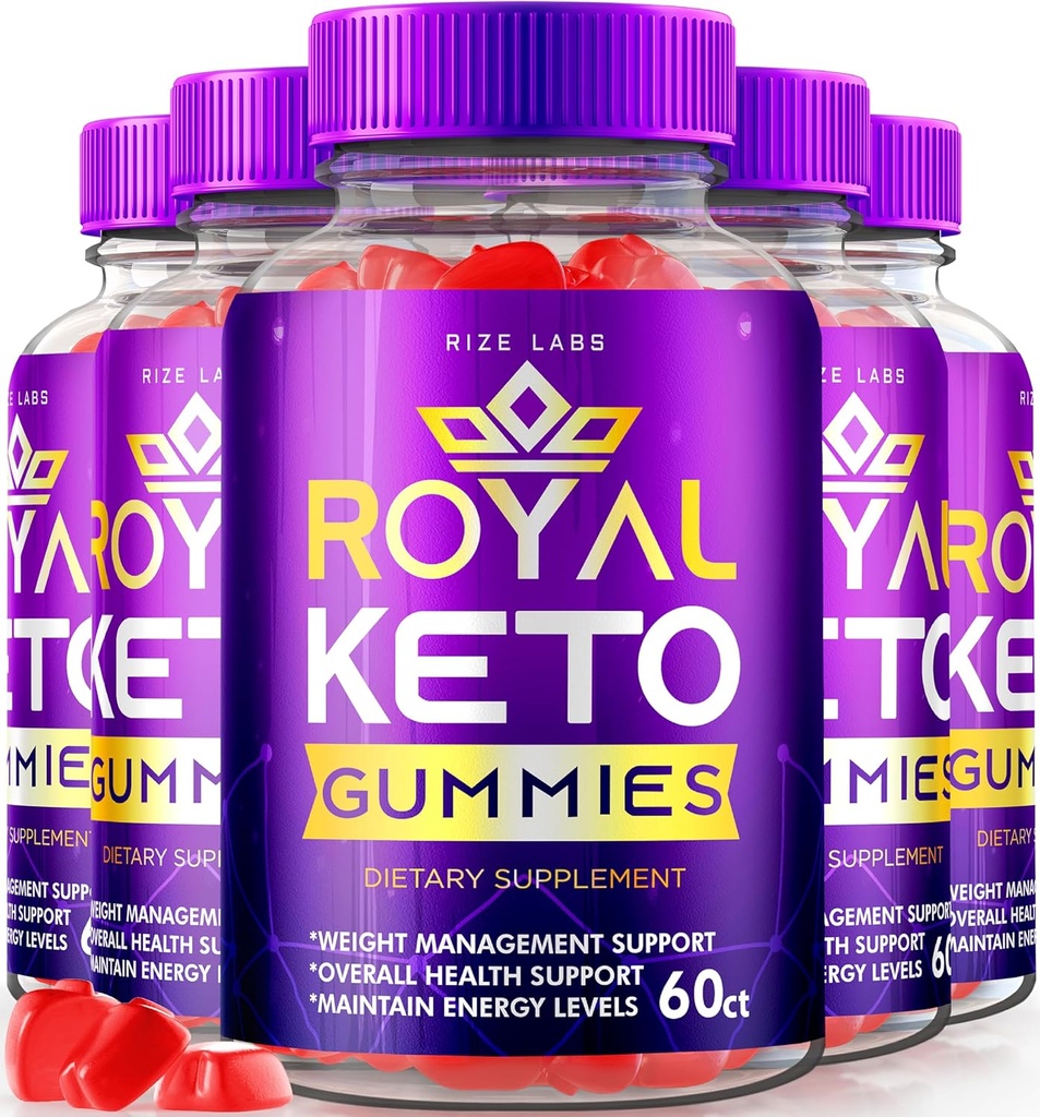 rize laboratoriyalar - Royal Keto Gummies - Belly Fat & Kilo qazanmaq üçün ACV Organic Support, Men & Qadınlar üçün Apple Cider Vinegar Extra Strength Gummies (300 Gummies)