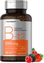 Horbäach B12-vitamin 5000 mcg-vitamin 124; 120 Fast Dissolution Tablets