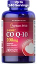 Puritan 's Pride Coenzym CoQ10 200mg, Kosttilskud til hjerte sundhed, blodtryk, oral gumme sundhed, og sund aldring support, 240 Serveringer, Rapid Release Softels