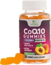 CoQ10 Gummies 100mg - 3X ความแข็งแกร่งสูง absorpation, Antooxidant Supplement for heart & effectment & Properation, Alexic Cenzyme Q10 วิตามิน, Coq 10 Supples, Not-GMO - 30 CoQ10 Gamies