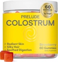 Prelude Bovine Colostrum Chews for Gut Health, Bloating &amp; Beauty for Women &amp; Hombre - Grasfed Colostrum Gummies for Digestive Health Immunity &amp; General Wellness - Colostrum Supplement Made in USA