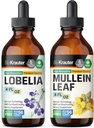 BIO KRATER Lobelia Tincture 4 Fl. Oz. & Mullein Tincture 4 Fl. Oz.