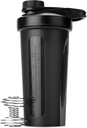 Mr. Pen- Σέικερ Μπουκάλια για Πρωτεΐνη Mixes με Twist Cap, 28 oz, Black Protein Shaker Μπουκάλια με Wire Whisk Ball, Shaker Cup, Mixer Bottle