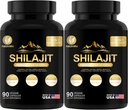 35450MG Puro Shilajit Suplemento - Himalayan Orgânico Shilajit para homens e mulheres máxima potência Shilajit para melhor energia e suporte imunológico 180 Cápsulas Veggie