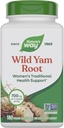 Nature 's Way Wild Yam Root, Women' s Traditional Health Support *, 700 mg / 2-Capsule Serving, Non-GMO Project Verified, 180 Vegan Capsules (Packaging May Vary)