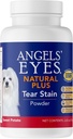 Gli occhi degli angeli Natural Plus Tear Stain Supplemento polvere di patata dolce per cani, Prevenire la pelliccia trattenuta, Eyebright, Olive Leaf, Marshmallow Root, Nessun grano o mais, Ingredienti limitati, Vegetariano, 75g