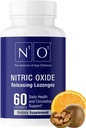 N1O1 Nitric Oxide Lozenges - 60 Count - תוסף Nitric Oxide לבריאות הלב, Circulation, אנרגיה, זרימת דם, חמצן, לחץ דם בריא, תמיכה קרדיווסקולרית עבור גברים ונשים