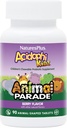 NaturesPlus Animal Parade AcidophiKidz, Berry Flavor - 90 Chewable, Animal-Shaped Tablets - Pack of 2 - mit Probiotics, FOS & Grape Seed - 180 Gesamt Servietten
