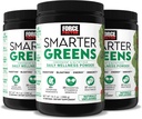 Force Factor Smartter Greens Daily Wellness Powder 3-Pack tukee energiaa, immuniteetti ja digestio, vihreät jauhe, Superfood jauhe vitamiineja, Minerals & Probiootit, makuamaton, 90 tarjoilua