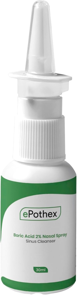 Boric Acid 2% Nasal Spray - Clears Airway Passages - Support for Seasonal & Chronic Sinus Challenges - 30ml