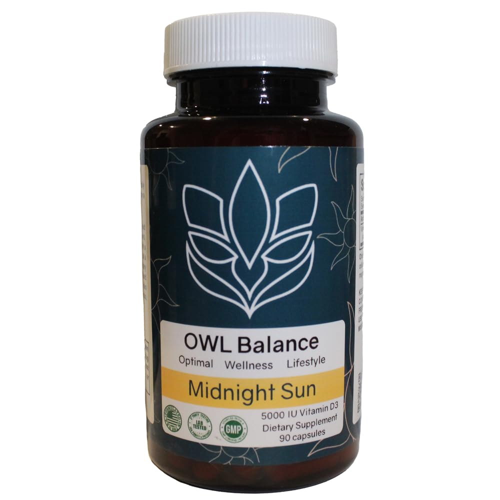 Midnight Sun D3, a Premium Vitamin D3 Supplement Designed to Support Your Overall Health and Well-Being.