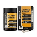 ONNIT Alpha Brain Nootropic Brain Supplement for Focus, Memory, Mental Clarity, Cognitive Support with L-Theanine and Vitamin B6, 90 Count