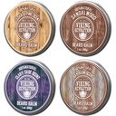 Viking forradalom 4 Beard Balm Variety Pack (1oz Each) - Sandalwood, Pine & Cedar, Bay Rum, Clary Sage - Styles, Stens and Softens Beards and Muschache - Wax for Men