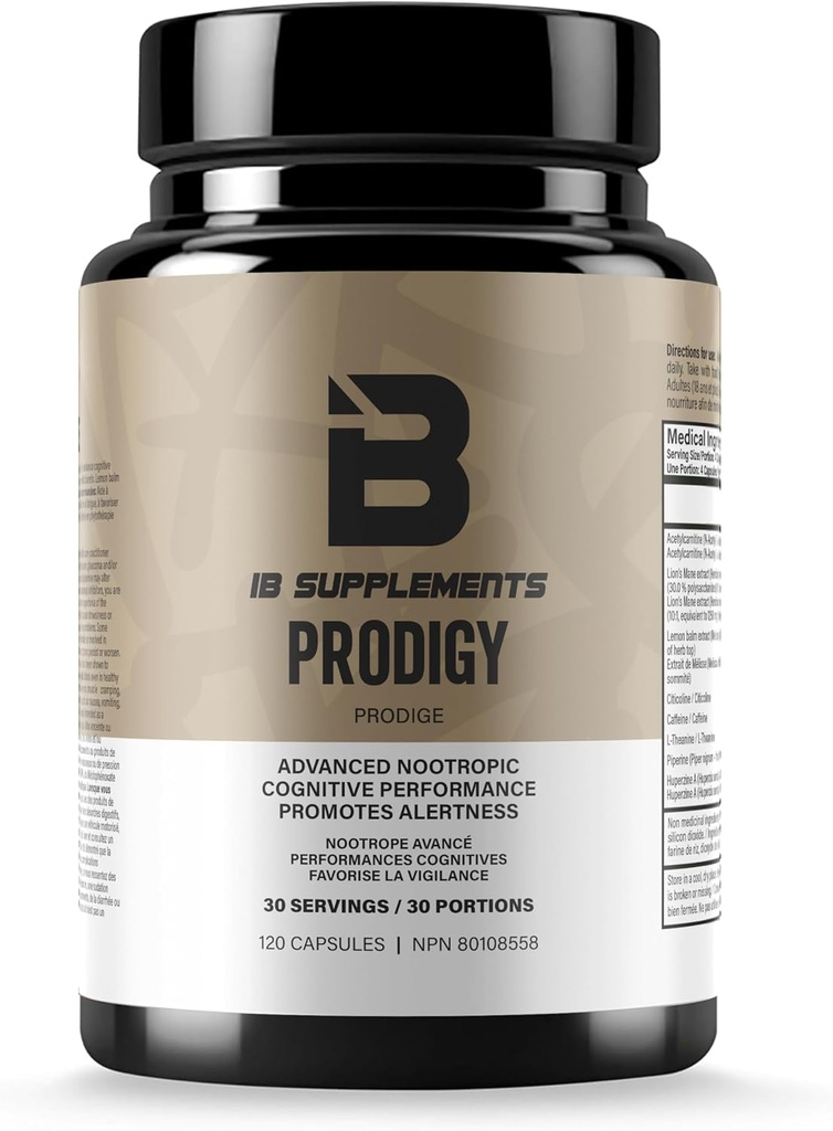 Iron Brothers Brain Boosting Supplement for Focus Factor, Energy & Keskittyminen Alpha Brain täydentää parantaa muistia leijonan Main-CDP-Choline - Nootropic 120 kapselia