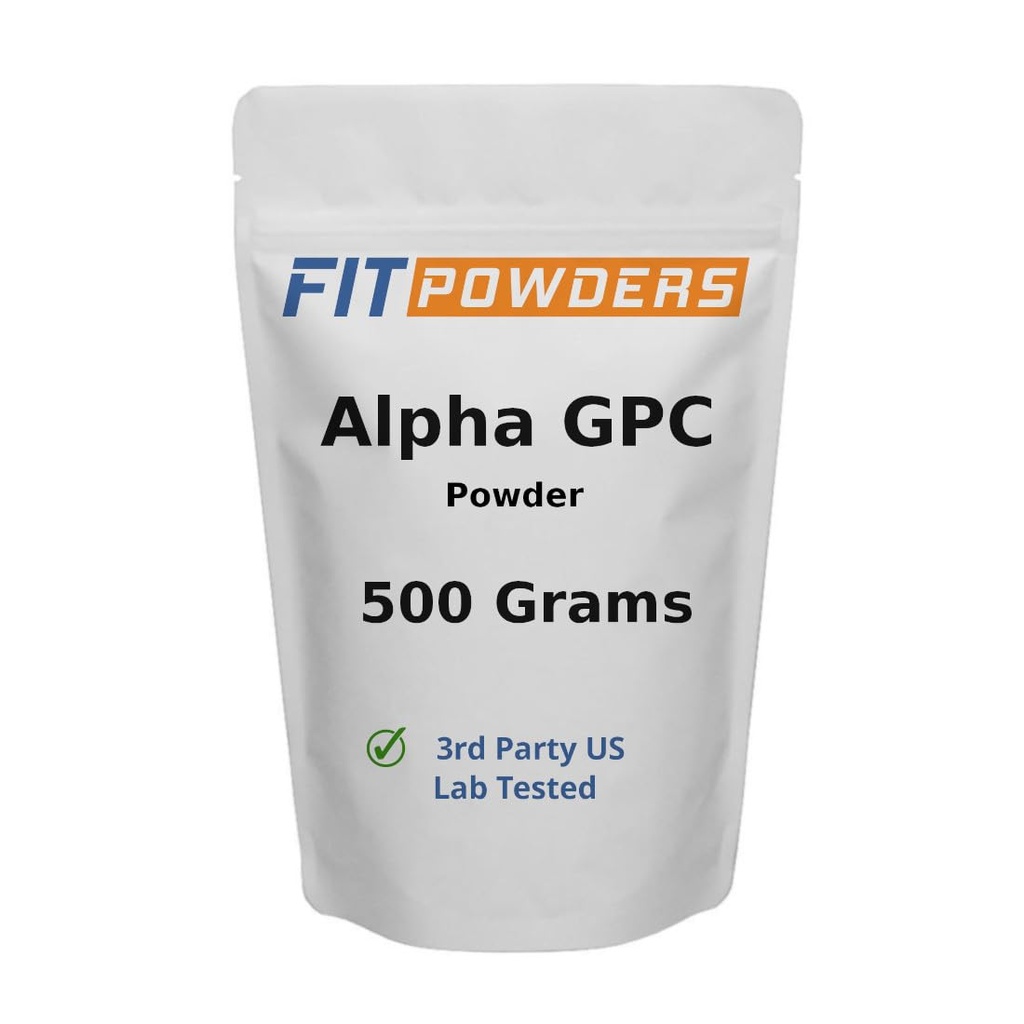 Alpha GPC Powder Supplement (Alpha-GPC Choline Powder) with Scoop (500 Grams)