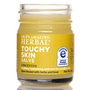 Ora's Amazing Herbal Touchy Skin Salve, Eczema Cream for Kids and Adults, Natural Sensitive Skin Treatment, Itch Cream, Calendula Ointment, Dry Skin Balm, Fragrance Free, 1 oz Travel Size