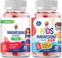 Magnesium Gummies for Kids - 500mg and Magnesium Gummies for Dewasa - 500mg .Calm Magnesium Chews - Magnesium Citrate Cherible Supplemen Mood & Muscle