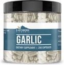 Earthborn Elements Garlic 200 קפסולות, Pure & Undiluted, No Additives