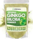 XPRS Nutra Organic Ginkgo Biloba Powder - Gingko Biloba Supplements for Cognition - Vegan Friendly Ginkoba Biloba Organic - Immunity Boosting Ginkgo Biloba Powder (16 унций)