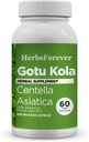 Herbsforever Gotu Kola Capsules , Centella Asiatica Herbal supplement, 800 mg each , 60 Veg Capsules for Mental Clarity, Focus , Overall Wellness Support