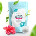 VoomVaya TeaTox Booster Senna Tea - 14-Day Detox Tea for Bloating Relief, Detox Cleanse, impulso do humor - Hibiscus Flavor
