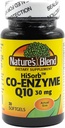 Nature's Blend HiSorb CoQ10 30mg, 30 Softgels - Herzgesundheitsunterstützung, kristallfrei, Max Bioverfügbarkeit, Klinisch nachgewiesen, Glutenfrei, keine künstlichen Farben oder Geschmacksrichtungen, Nahrungsergänzung