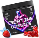 Kişilər və Qadınlar üçün L-Carnitine Gummies - 5gt Creamin Monohidrat təklif edir və Muscle Growth / Recovery / Endurance / Strength və Workout Performansı / Sugar Free | Vegan | 5000mg