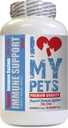 I LOVE MY PETS LLC Immuunihoitoja - PET Immuuni tuki - Koirat ja kissat - Tehoste - Terve - Maito Thistle koirille - 60 hoitoja (1 pullo)