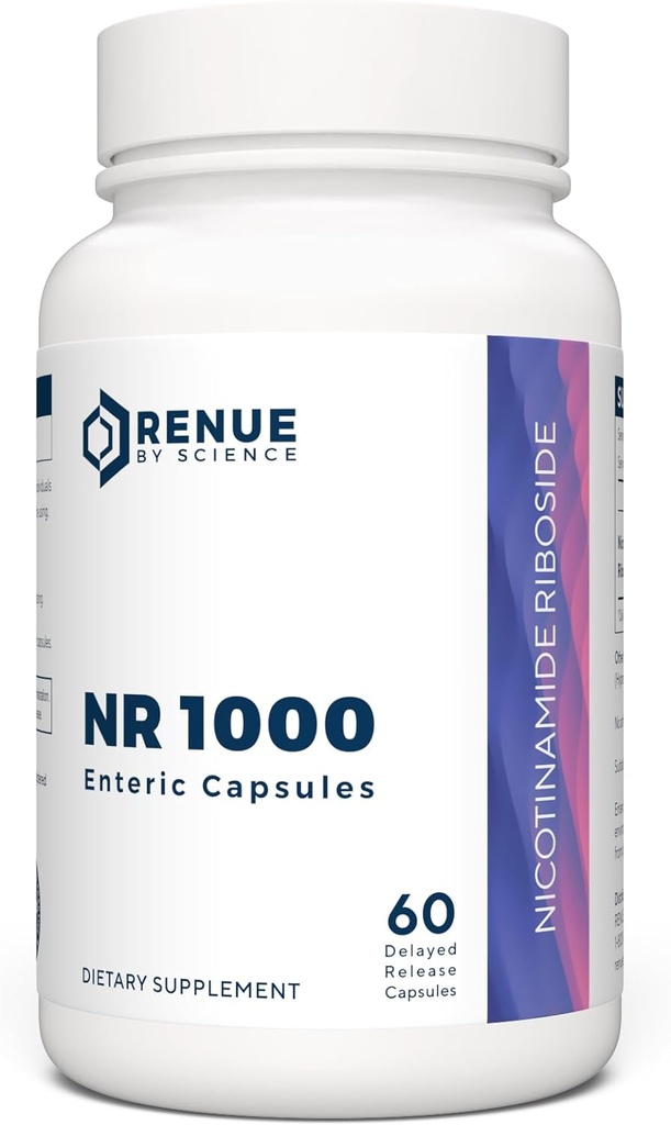 RENUE per Ciència Nicotinamide Riboside High for NYD Apixe 60 Nicotinamid Enteric Capsules - 1000mg Nicotinamide Riboside per Servint Manu factured a The Shird-Party