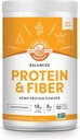 Manitoba Harvest Hamp Ja balansert protein og fiberpulver, usweeted, 16oz, med 15g protein, 8g Fiber og 2g Omega 3&6 per servering, keto-vennlig, preservativ fri, ikke-GMO, emballasje May Vary