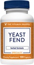 Yeast Fend bitamina, Herbal formula emakumeentzat, Akido Kaprilikoa, Lactobacillus eta Herbs (100 kapsula) ditu.