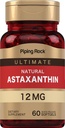 Piping Rock Astaxanthin 12mg 126; 60 Softgel Capsules 124; Ekstraksi Tambahan 124; Gluten Bebas, Non- GMO