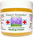 "100% Natural Antiseptic Healing Cream" Heals və Soothes Infected Skin, Bed Sores, Pressure Sores, Yaralar, Ağrılı Ulcers, Buching, Hamısı, Rashes, Cuts, Burns, Zərgin Ivy, Eczema, Psoriasis 2 ounce