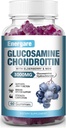 1 Pack 3000mg Glucosamine Chondroitin s MSM Gummies & Elderberry, Extra Strength Joint Support Health, Flexibility, Antioxidant, Imunitní dodatek Gummy pro dospělé, Muži & Ženy 60 Counts